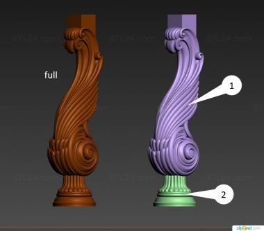 Pillar (Entry post, ST_0366) 3D models for cnc