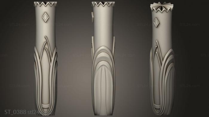 Pillar (Pillar with stamens version1, ST_0388) 3D models for cnc