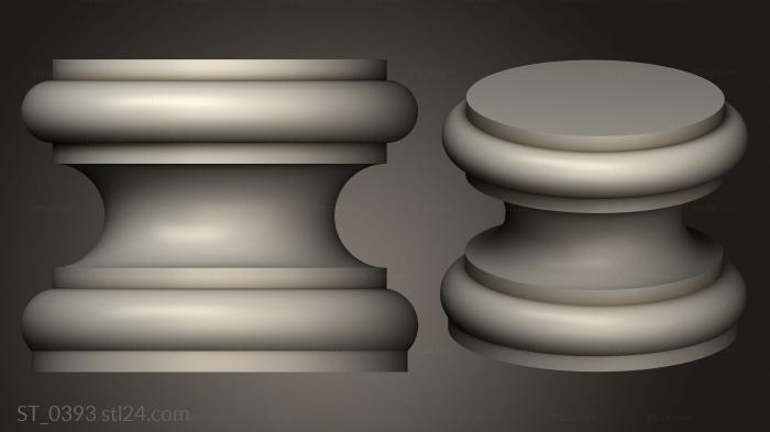 Pillar (Rotation modeltelo, ST_0393) 3D models for cnc