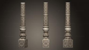 Pillar (Post carved in asian style, ST_0397) 3D models for cnc