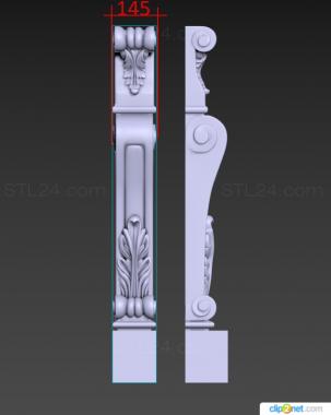 Pillar (Post, ST_0405) 3D models for cnc