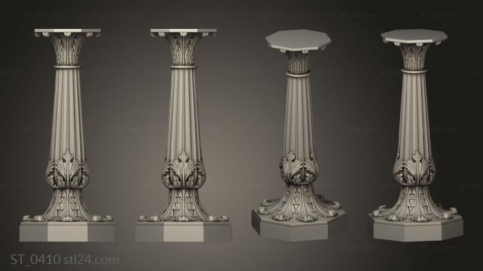 Pillar (Sculptural column, ST_0410) 3D models for cnc