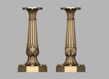 Pillar (Sculptural column, ST_0410) 3D models for cnc