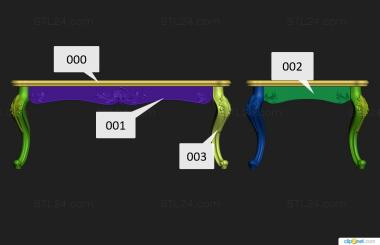 Tables (Banqueting room, STL_0413) 3D models for cnc