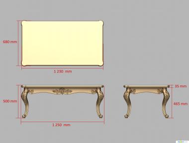 Tables (Banqueting room, STL_0413) 3D models for cnc