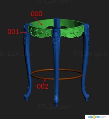 Tables (Small table, STL_0427) 3D models for cnc