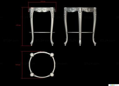 Tables (Small table, STL_0427) 3D models for cnc