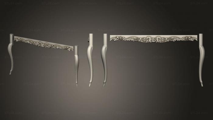 Tables (Tsarga and leg, STL_0437) 3D models for cnc