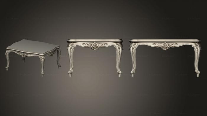 Tables (Carved Coffee table, STL_0442) 3D models for cnc