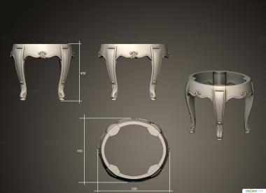 Tables (Ottoman and table, STL_0443) 3D models for cnc