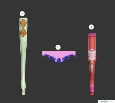 Tables (Tsarga and legs, STL_0447) 3D models for cnc