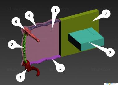 Tables (Chest of drawers and console, STL_0451) 3D models for cnc