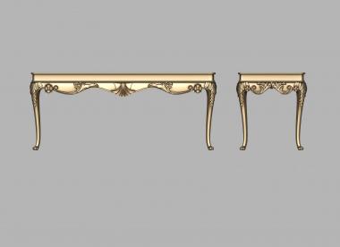 Tables (New version of the STL0038 console, STL_0455) 3D models for cnc