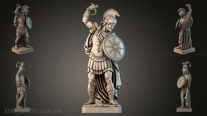 Статуэтки разные (STRI_001732) 3D модель для ЧПУ станка