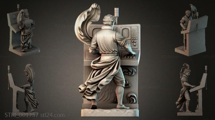Статуэтки разные (STRI_001757) 3D модель для ЧПУ станка