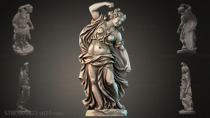 Статуэтки разные (STRI_001823) 3D модель для ЧПУ станка