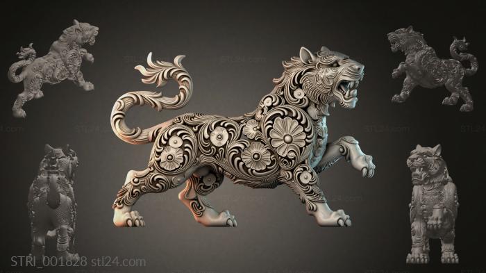 Статуэтки разные (STRI_001828) 3D модель для ЧПУ станка