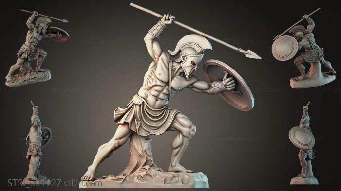 Статуэтки разные (STRI_001927) 3D модель для ЧПУ станка