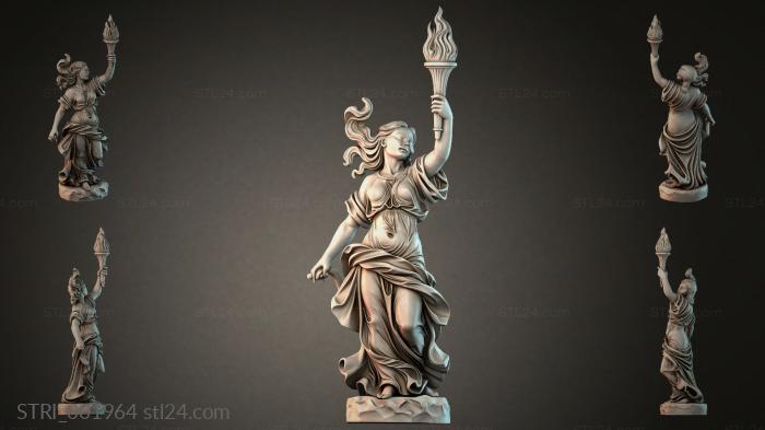 Статуэтки разные (STRI_001964) 3D модель для ЧПУ станка