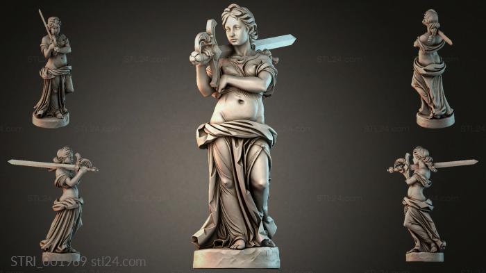 Статуэтки разные (STRI_001969) 3D модель для ЧПУ станка