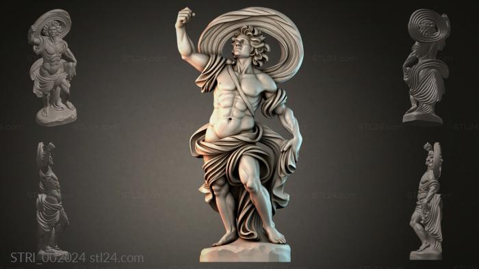 Статуэтки разные (STRI_002024) 3D модель для ЧПУ станка