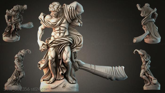 Статуэтки разные (STRI_002356) 3D модель для ЧПУ станка