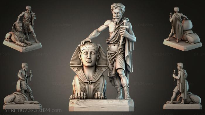 Статуэтки разные (STRI_002393) 3D модель для ЧПУ станка