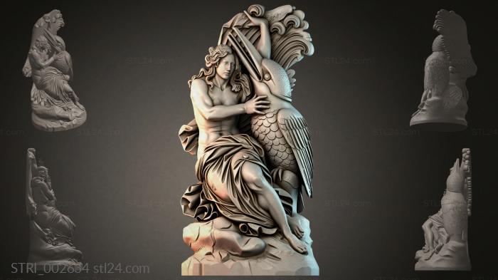 Статуэтки разные (STRI_002634) 3D модель для ЧПУ станка