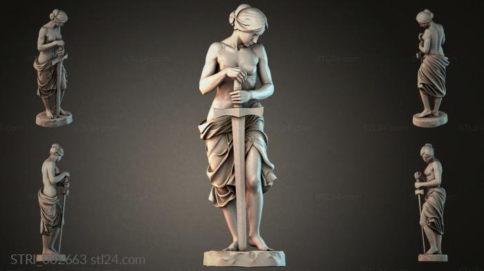 Статуэтки разные (STRI_002663) 3D модель для ЧПУ станка