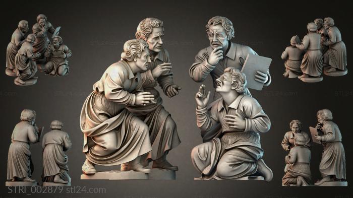 Статуэтки разные (STRI_002879) 3D модель для ЧПУ станка