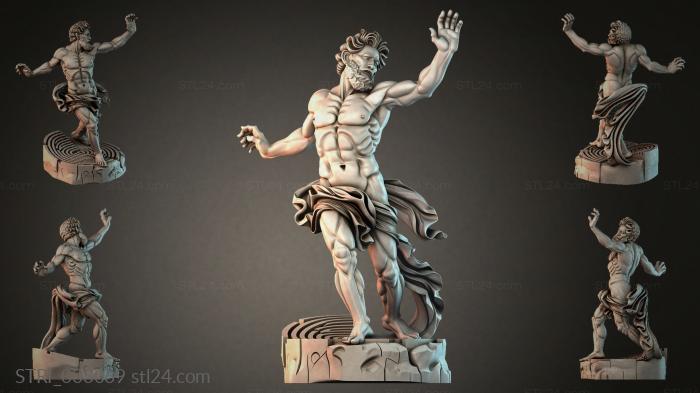 Статуэтки разные (STRI_003069) 3D модель для ЧПУ станка