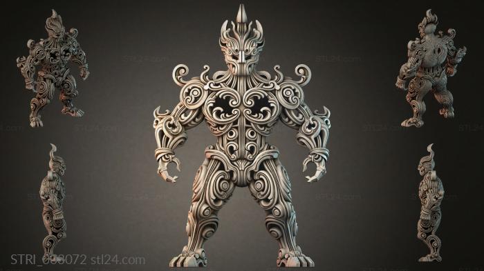 Статуэтки разные (STRI_003072) 3D модель для ЧПУ станка