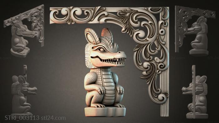 Статуэтки разные (STRI_003113) 3D модель для ЧПУ станка