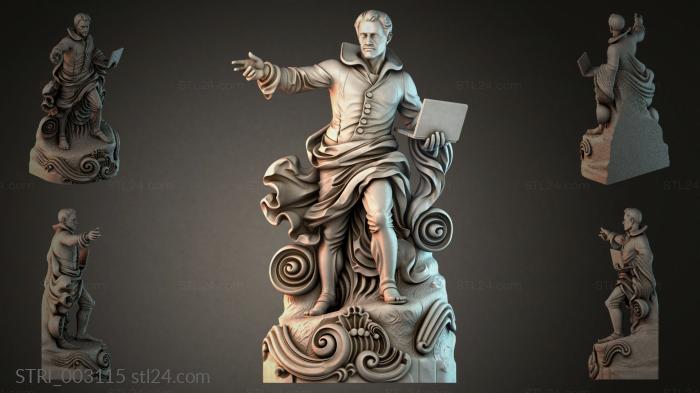 Статуэтки разные (STRI_003115) 3D модель для ЧПУ станка