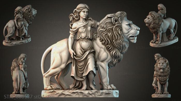 Статуэтки разные (STRI_003137) 3D модель для ЧПУ станка