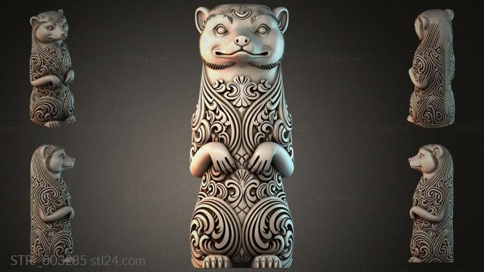 Статуэтки разные (STRI_003285) 3D модель для ЧПУ станка