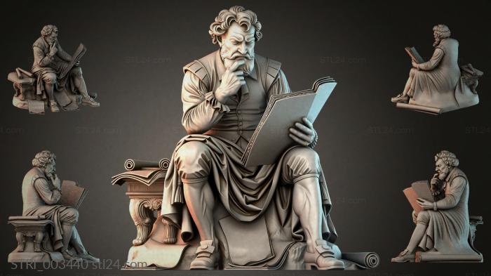 Статуэтки разные (STRI_003440) 3D модель для ЧПУ станка