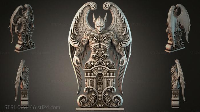 Статуэтки разные (STRI_003446) 3D модель для ЧПУ станка