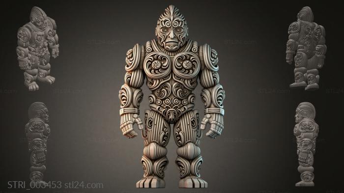 Статуэтки разные (STRI_003453) 3D модель для ЧПУ станка