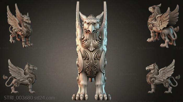 Статуэтки разные (STRI_003680) 3D модель для ЧПУ станка