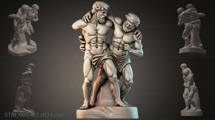 Статуэтки разные (STRI_003702) 3D модель для ЧПУ станка