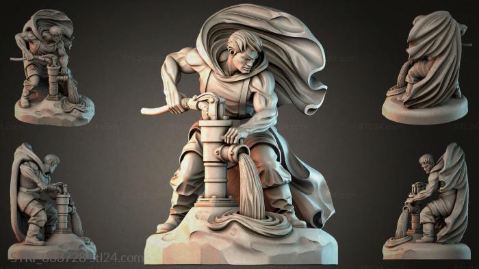 Статуэтки разные (STRI_003728) 3D модель для ЧПУ станка
