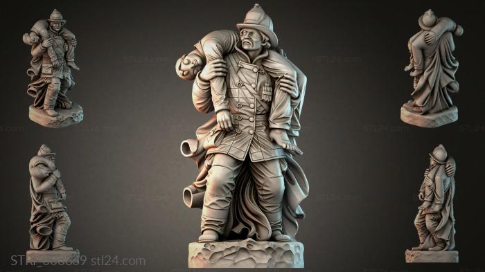 Статуэтки разные (STRI_003869) 3D модель для ЧПУ станка