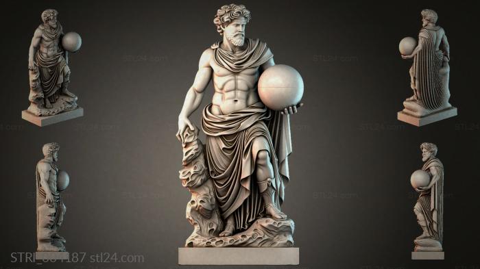 Статуэтки разные (STRI_004187) 3D модель для ЧПУ станка