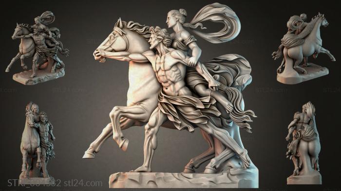 Статуэтки разные (STRI_004532) 3D модель для ЧПУ станка