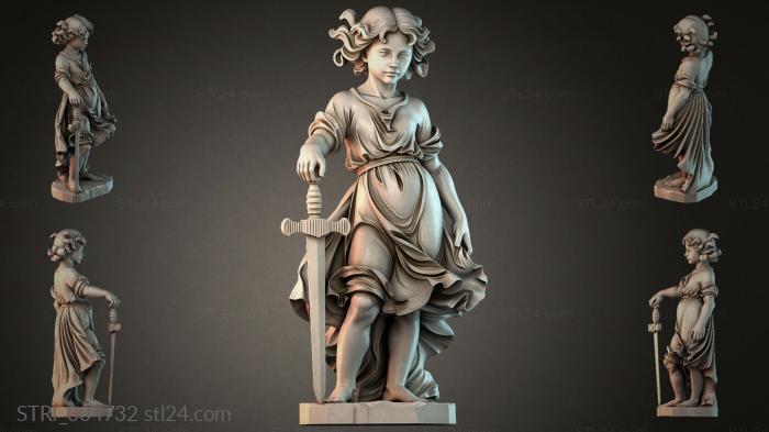 Статуэтки разные (STRI_004732) 3D модель для ЧПУ станка