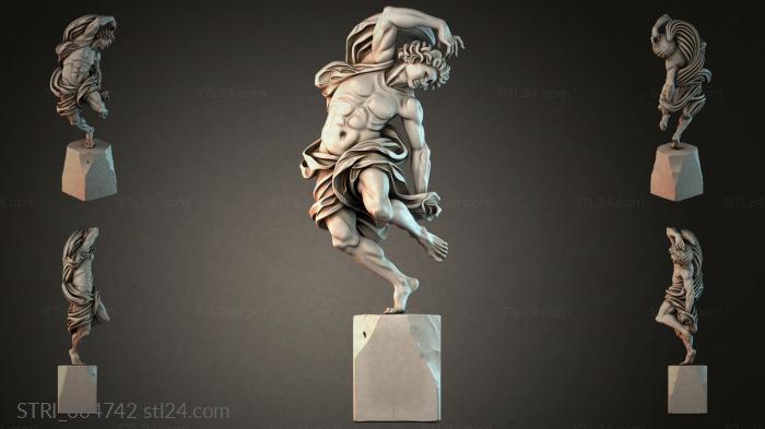 Статуэтки разные (STRI_004742) 3D модель для ЧПУ станка