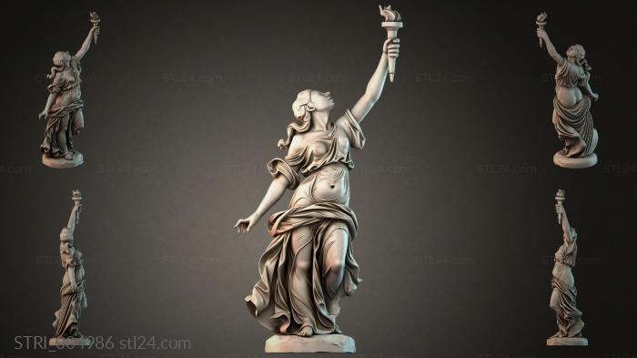 Статуэтки разные (STRI_004986) 3D модель для ЧПУ станка