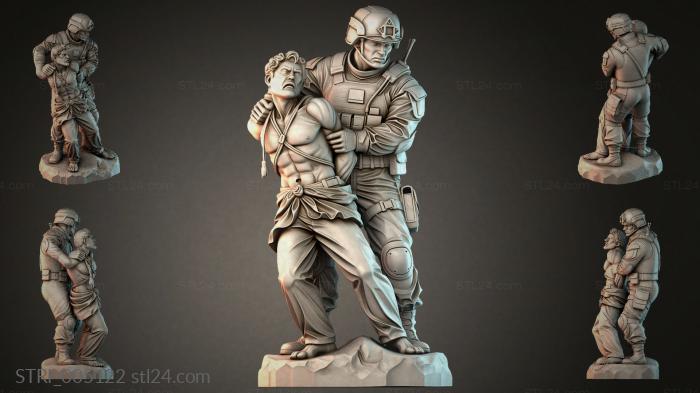 Статуэтки разные (STRI_005122) 3D модель для ЧПУ станка