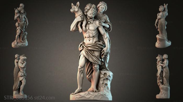 Статуэтки разные (STRI_005156) 3D модель для ЧПУ станка